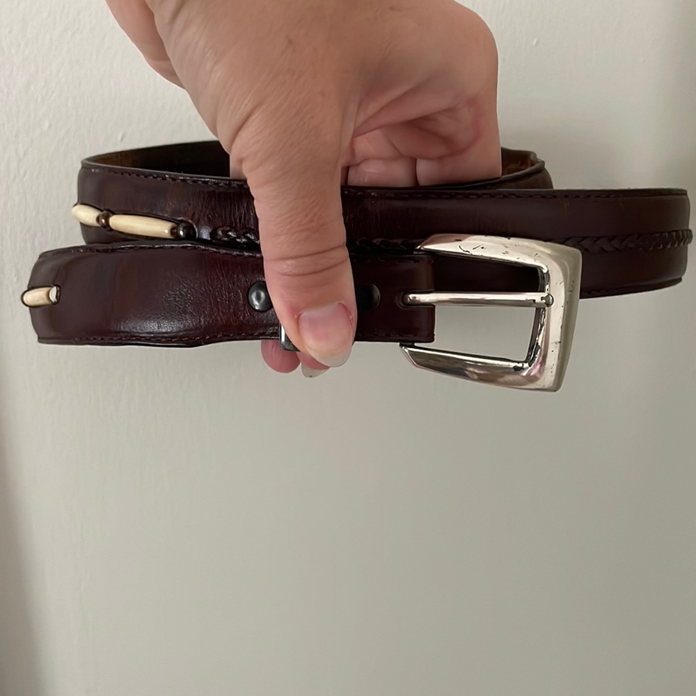 Brighton men’s onyx belt 42